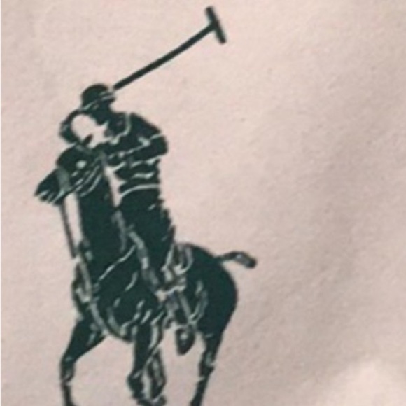 Polo by Ralph Lauren Green and Cream Canvas Tote Bag - Picture 2 of 2